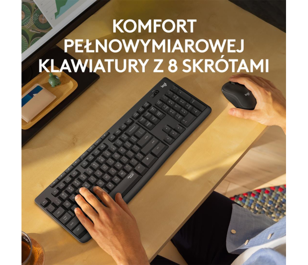 Logitech MK295 Silent Wireless grafitowy - 595519 - zdjęcie 8